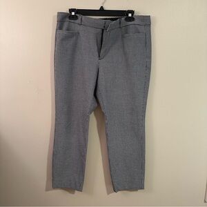 Banana Republic Gray Cropped Sloan Fit Pants, Size 12